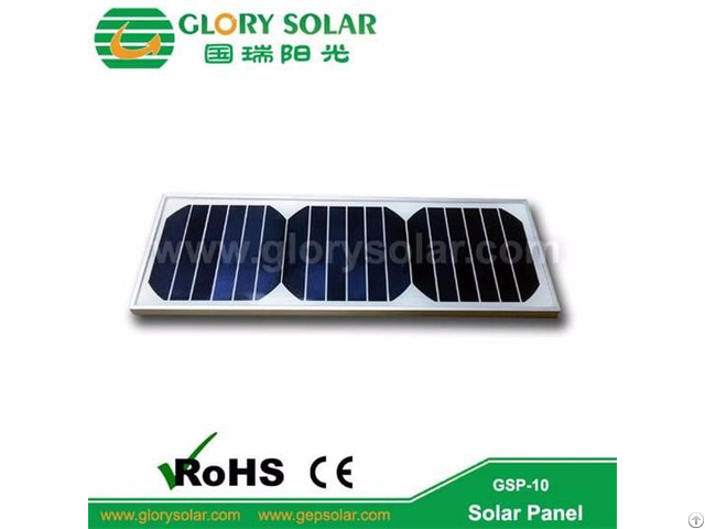 Glass Laminated Pet Solar Panel 10w