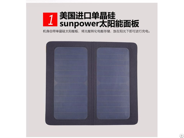 Hangable Foldable Solar Panel For Camera Ipad Cell Phone With Key Chain 13w