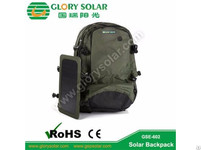 Solar Power Backpack For Camping Hiking Cycling Hunting Outdoor Use