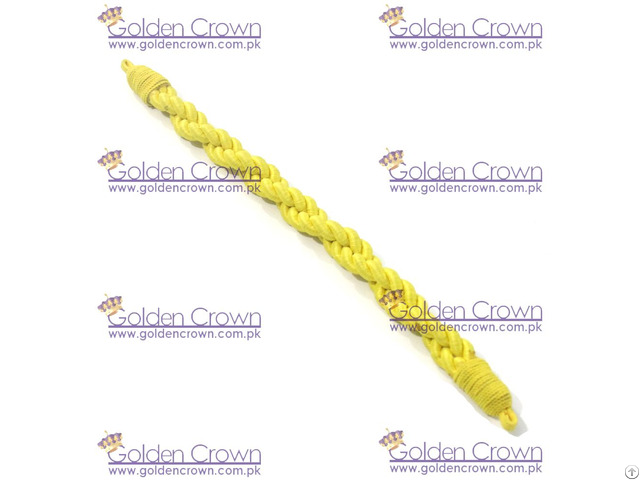 Military Silk Cap Cord Yellow