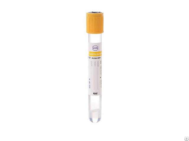 Gel And Clot Activator Vacuum Blood Collection Tube