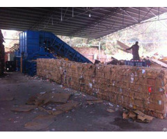 Cardboard Paper Baler Machine