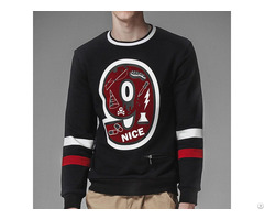 Wholesale Logo Printed Cotton Mens Crewneck Oversized Sweatshirts