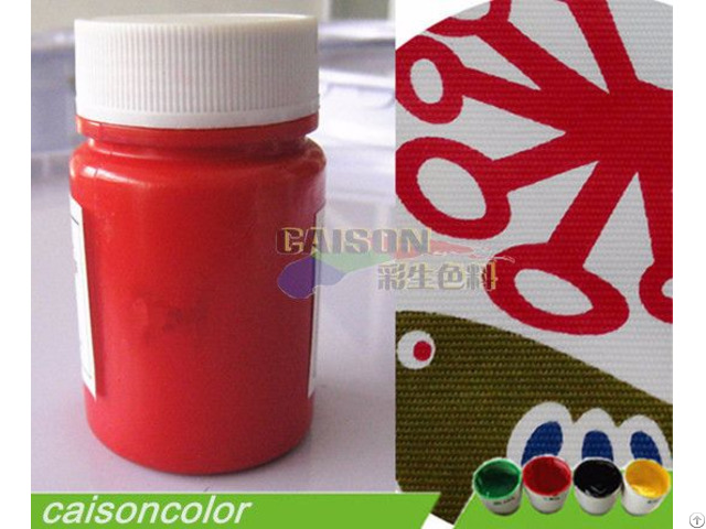 Red Pigment Paste For Fabric Printing With High Temperature Resistance