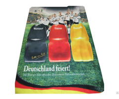 Advertising Creative Flag Banner Polar Fleece Blanket For Promotion