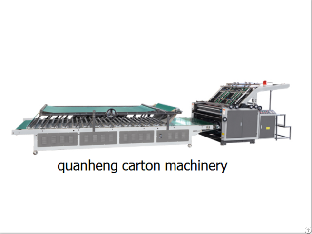 Qh Semi Auto Flute Laminating Machine