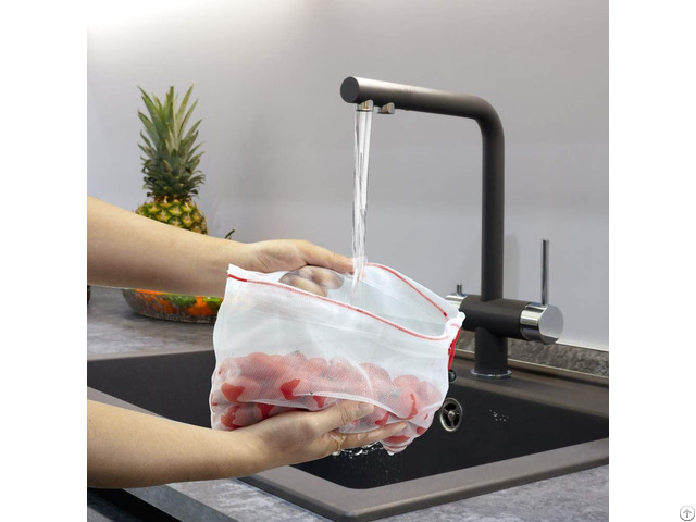 Multipurpose Eco Friendly Washable And Reusable Produce Drawstring Mesh Bag