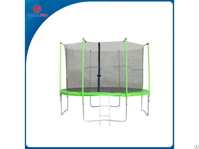 Createfun Cheap 12ft Trampoline With Enclosure