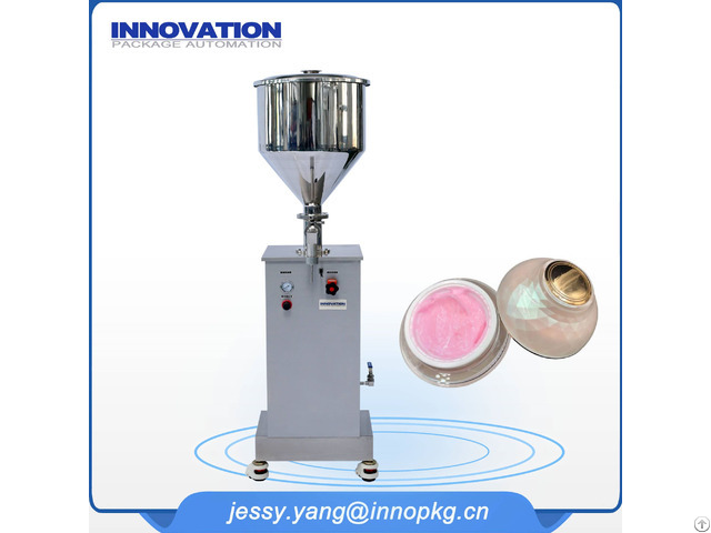 Semi Automatic Cosmetic Cream Filling Machine