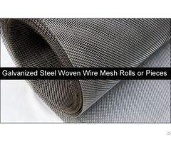 Galvanized Mesh Woven Square Hole Screen