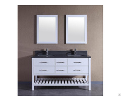 American Solid Wood Double Sinks Bathroom Vanity