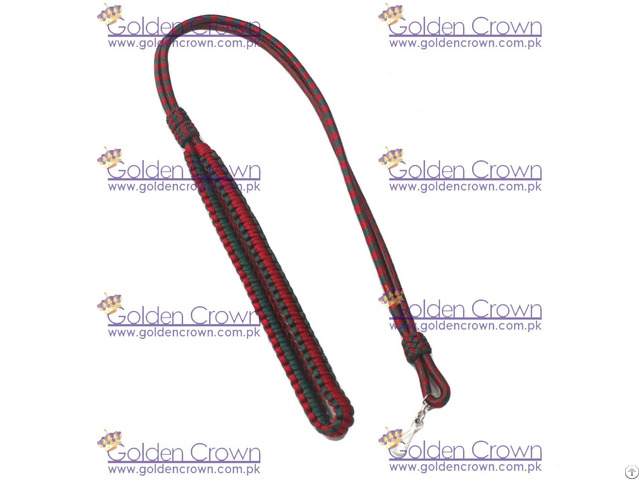 Military Lanyard Braid Whistle Cord Red And Green