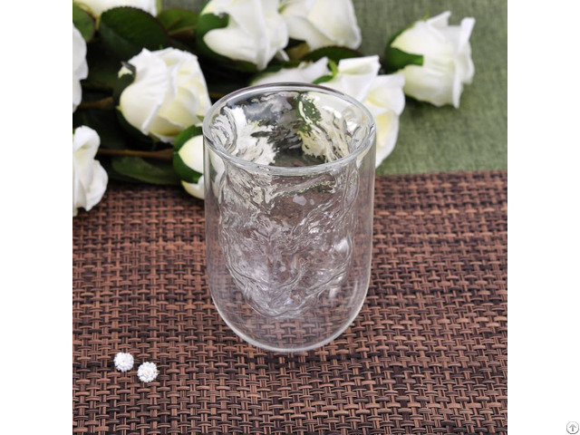 Double Wall Glass Tumbler With Irregular Inner