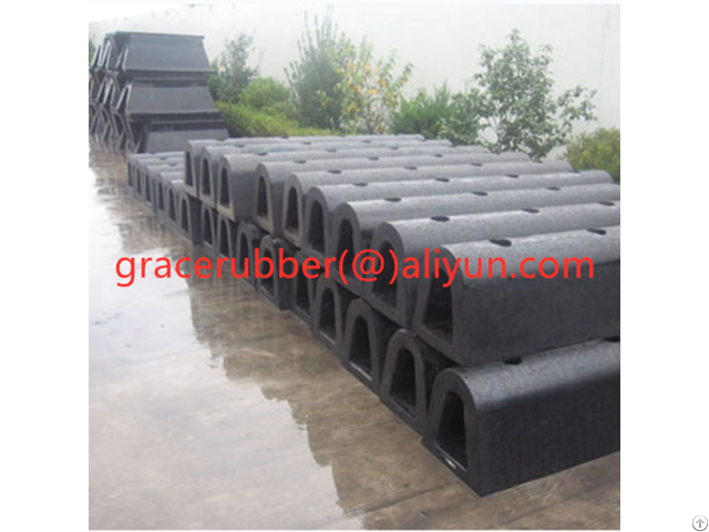 D Shape Marine Port Rubber Fender For Boat Dock