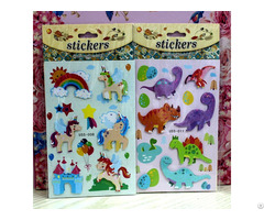 Double Layer Sticker Ponies And Dinosaurs