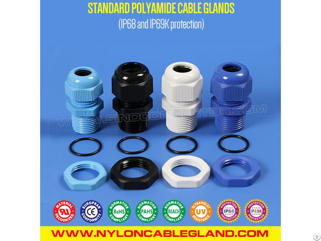 Ip68 Ip69k Waterproof Polyamide Nylon Plastic Cabel Glands