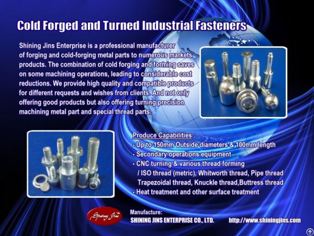 Cold Forged Precision Metal Parts Made In Taiwan
