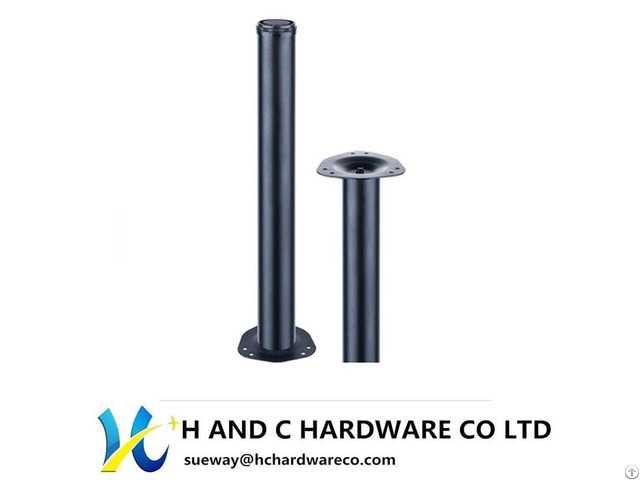 Table Leg With Metal Top Plate