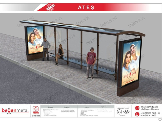 Long Bus Shelter With Clp