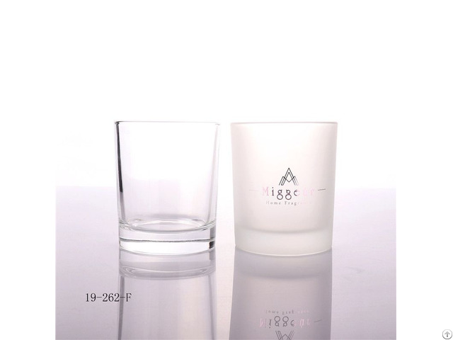 Personalized Matt White Candle Glass Jar
