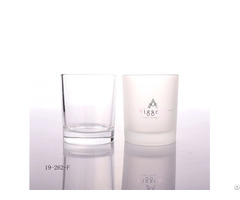 Personalized Matt White Candle Glass Jar