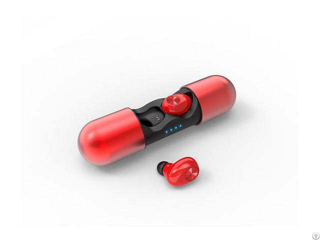 V8 Tws Wireless Earphone With Charging Case Likes Capsule Type