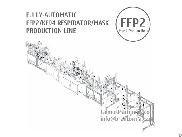 Fully Automatic Ffp2 Kf94 Respirator Mask Making Machine Production Line