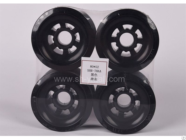 Black Pu Pulley For Skate Board 80 52