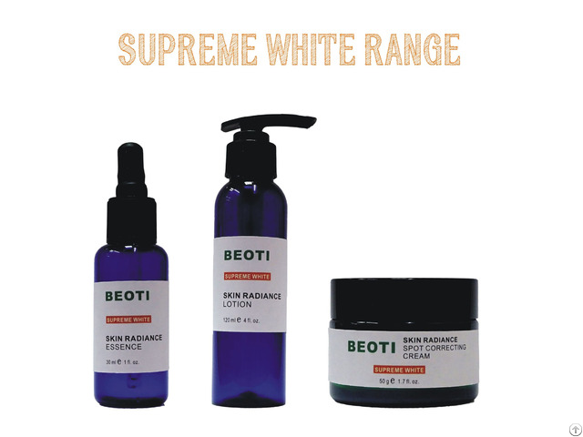 Beoti Supreme White Range Vegan Skin Care