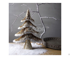 Glitter Artificial Christmas Tabletop Decoration Tree