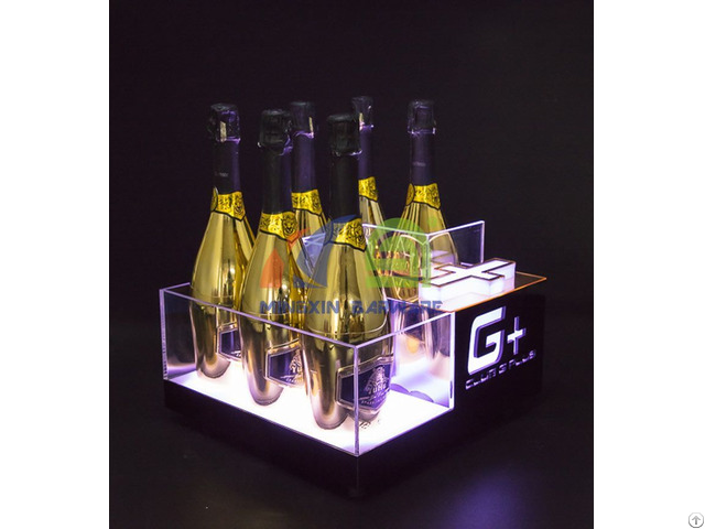 Bottles Champagne Led Ice Bucket With Bars