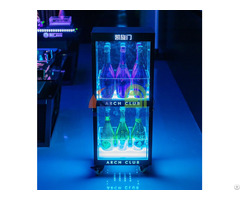 Two Layers Champagne Wine Cabinet Display