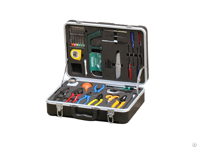 Fiber Optic Basic Tool Kit With Tri Hole Scissors Buffer Tube Stripper X 20a