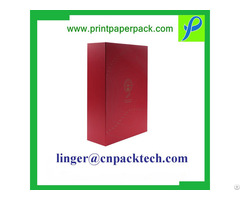 Printed Folding Rigid Cardboard Paper Gift Packing Box With Decorative Design