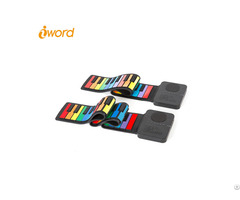 Iword S3037c 37 Keys Roll Up Piano With Speaker In Rainbow Color