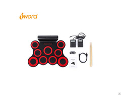 Iword G3009 9 Pads Portable Electronic Drum Set Built In Speakers