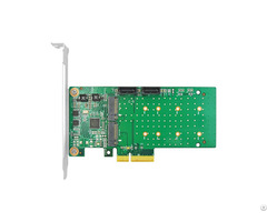 Linkreal Four Lane Pcie 4 Port M 2 Sata 3 0 Adapter With Marvell Chipset 88se9215