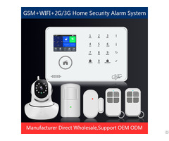 Alarm System For Home Security Wifi Gsm Support Ip Camera App 88 Wireless Sensors