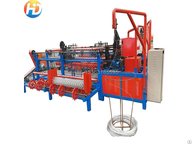 Double Wire Fully Automatic Chain Link Fence Machine