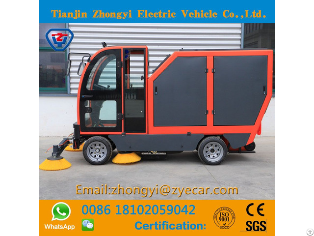 Electric Industrial Road Cleaning Machine Truck Street Sweeper