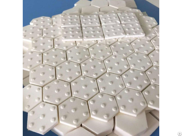 High Alumina Mosaic Ceramic Lining Tile Square Shape