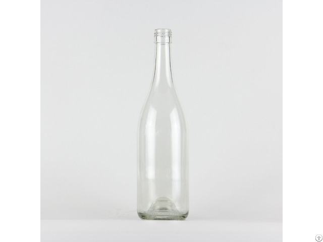 Hot Sale 2119 750ml Screw Finish Burgundy Wine Glass Bottle Flint