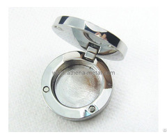 Round Metal Solid Perfume Container
