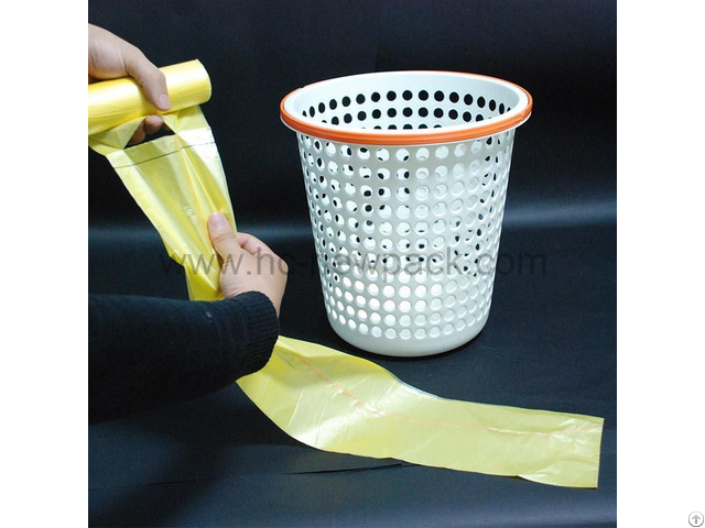 Hdpe Ldpe Star Sealed Garbage Bag With Pp String