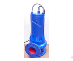 Wqas Submersible Sewage Pump With Semi Open Spiral Cutting Impeller