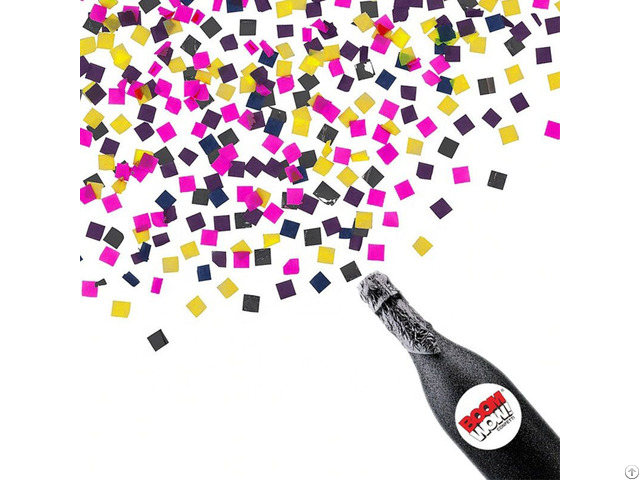 Boomwow New Design 100 Percent Biodegradable Champagne Bottle Confetti Cannon