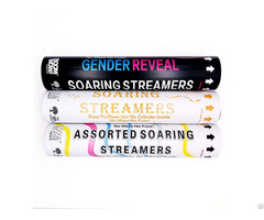 Boomwow Gender Reveal Pink Soaring Streamers
