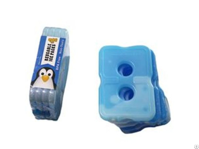 Two Holes Hard Plastic Slim Cool Cooler Food Gel Ice Pack