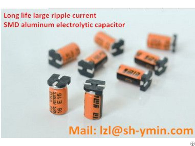 Long Life 12000hours Smd Aluminum Electrolytic Capacitor Large Ripple Current