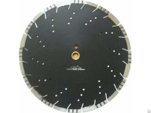 Laser Welded Combo Diamond Blade With Slant Slot Cooling Hole